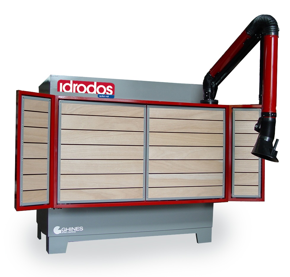 IDRODOS – Dust suction wall for marble, granite, stone