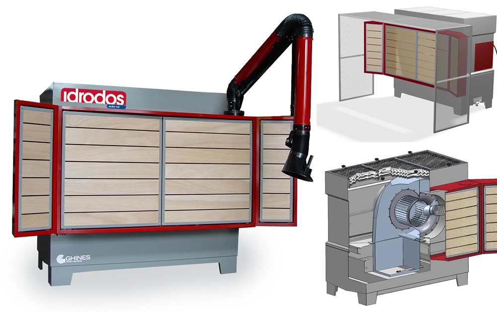 IDRODOS – Dust suction wall for efficient dust suction